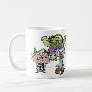 Monstereo Seven Cartoon Monstars Koffiemok