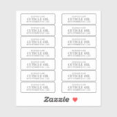 Monsterflacon 2 ml MINI druppelflesetiket Sticker (Vel)