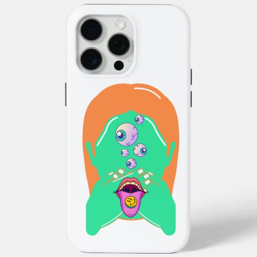 monstergezicht Case-Mate iPhone case (Achterkant)