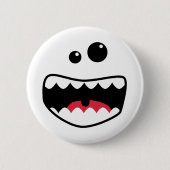 Monstergezicht Ronde Button 5,7 Cm (Voorkant)