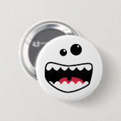 Monstergezicht Ronde Button 5,7 Cm (Voorkant /achterkant)