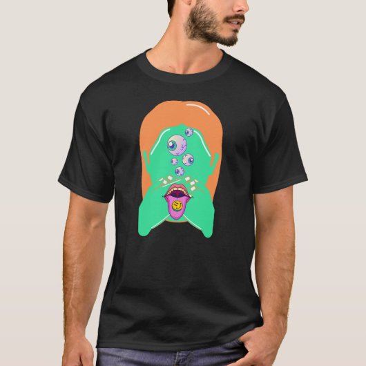monstergezicht t-shirt (Voorkant)