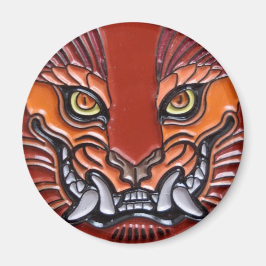 monstergezichtsmagneet magneet (Voorkant)