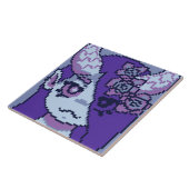 Monstergirl Purple  Tegeltje (Zijkant)