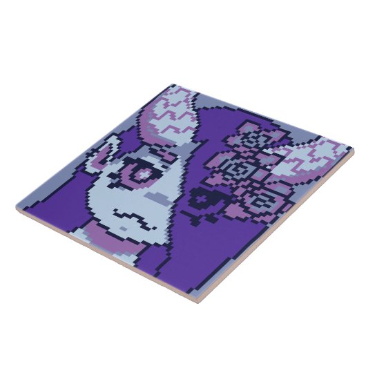 Monstergirl Purple  Tegeltje (Zijkant)