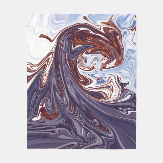 Monstergolven | Beste abstracte schilderij Fleece Deken (Voorkant)