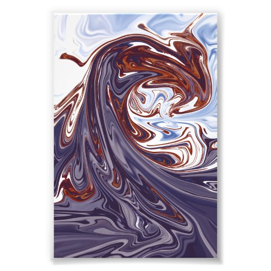 Monstergolven | Beste abstracte schilderij Foto Afdruk (Voorkant)