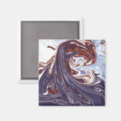 monstergolven | Beste abstracte schilderij Magneet (Voorkant / Achterkant)