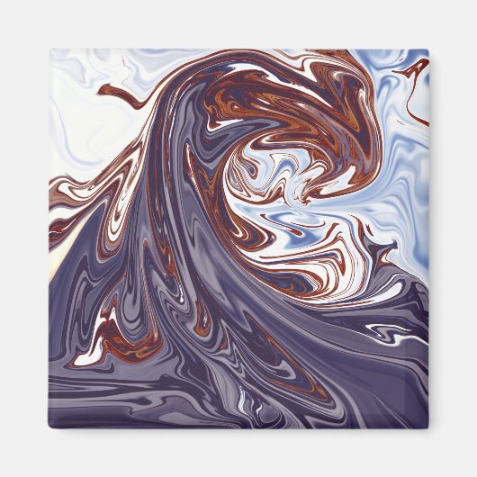 monstergolven | Beste abstracte schilderij Magneet (Voorkant)