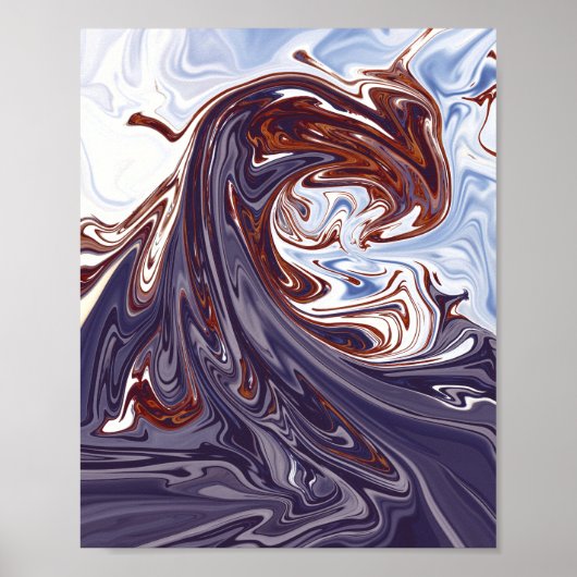 monstergolven | Beste abstracte schilderij Poster (Voorkant)