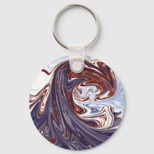 monstergolven Beste abstracte schilderij Sleutelhanger