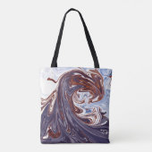 monstergolven | Beste abstracte schilderij Tote Bag (Achterkant)