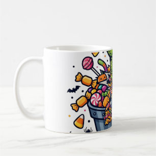 Monsterhand Snoep Emmer Trick or Treat Kunst Koffiemok