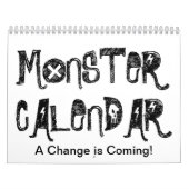 Monsterkalender.  Er komt een verandering! Kalender (Hoes)