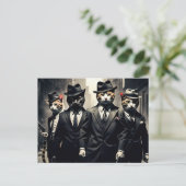 Monsterkatten | Het Rat Pack Briefkaart (Staand voorkant)