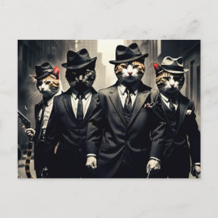 Monsterkatten   Het Rat Pack Briefkaart