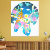 Monsterkleuren Canvas Afdruk (Insitu (Woonkamer))