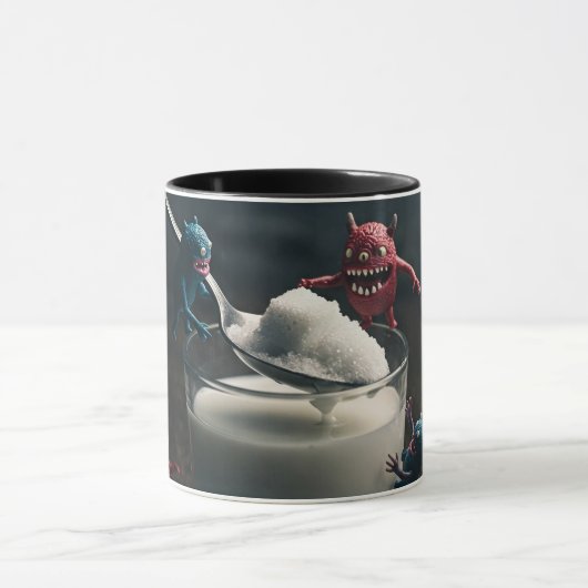 Monsterlijk feest: melk en suiker mok (Midden)