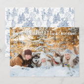 Monsterlijk Goede Kerst Yeti Foto Feestdagenkaart (Voorkant / Achterkant)