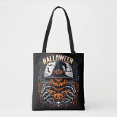 Monsterlijke Jack-O'-Lantern Spooky Witch Hallowee Tote Bag (Voorkant)