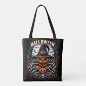 Monsterlijke Jack-O'-Lantern Spooky Witch Hallowee Tote Bag (Achterkant)