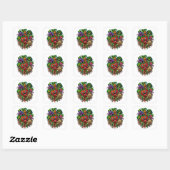 Monsterlijke Moestuin Grappige Horror Vierkante Sticker (Vel)