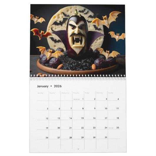 Monsterlijke Munchies: Een jaar van angstaanjagend Kalender (Jan 2026)