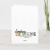 Monsterlijke proporties feestdagen kaart (Achterkant)