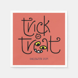 Monsterlijke trick-or-treat servet - sinaasappel