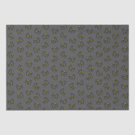 Monsterlijke trick-or-treat tissue papier - grijs