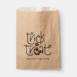 Monsterlijke truc-of-traktatie feesttas bedankzakje