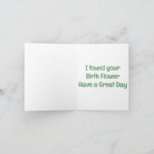 Monsterlijke Venus Flytrap-Moederdag Bedankkaart (Binnen)