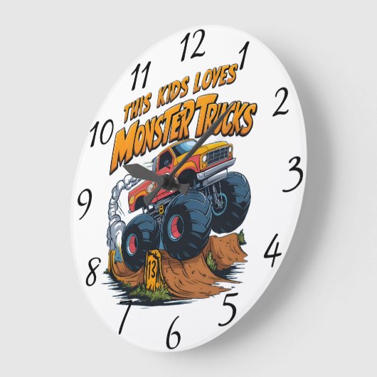 monsterlijke vrachtwagen verovert vuilstapel grote klok (Hoek)