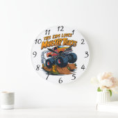 monsterlijke vrachtwagen verovert vuilstapel grote klok (Huis)