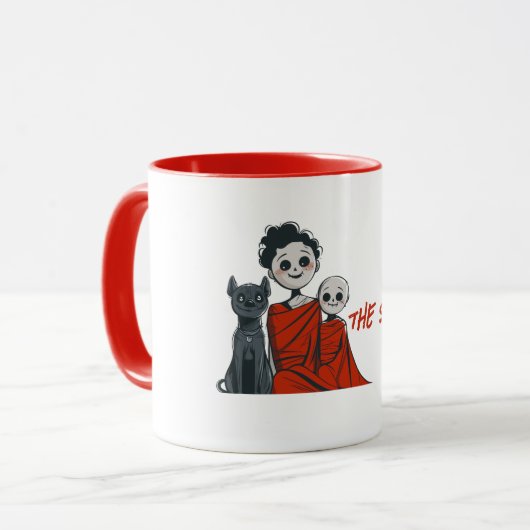 Monstermoeder, Kind en hond Mok (Voorkant links)