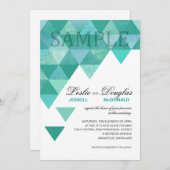 MONSTERNEMING semiglans geometrische driehoeken Kaart (Voorkant / Achterkant)