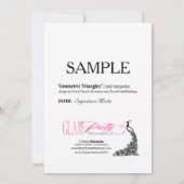 MONSTERNEMINGSMunt Geometrische driehoeken blauwgr Kaart (Achterkant)