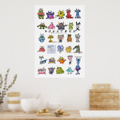 Monsterren - Plaats UW Poster Afbeelding in (Keuken)