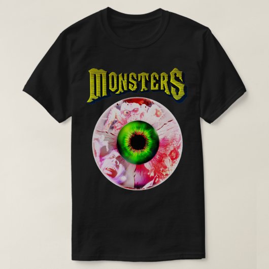MONSTERS 80s Cult Horror Anthologie T-shirt (Design voorkant)