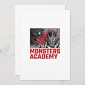 MONSTERS ACADEMY KAART (Voorkant / Achterkant)