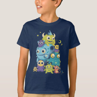 Monsters avond uit t-shirt