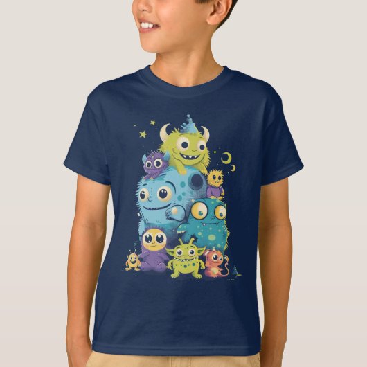 Monsters avond uit t-shirt (Voorkant)