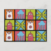 monsters b, monsters b, monsters b, monsters b briefkaart (Voorkant)