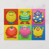 Monsters Bedankt je Briefkaart (Voorkant)