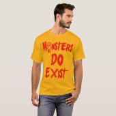 Monsters bestaan t-shirt (Voorkant volledig)