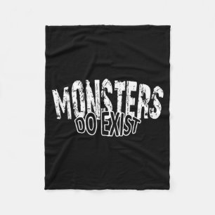 Monsters Bestaan Workout Retro IJzer Illustratie Fleece Deken