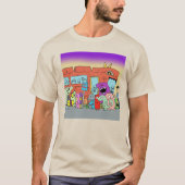 Monsters bij de bushalte t-shirt (Voorkant)