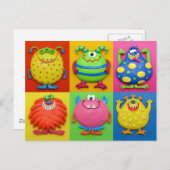 Monsters Briefkaart (Voorkant / Achterkant)