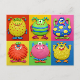 Monsters Briefkaart