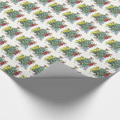 Monsters die kerstboompapier decorteren cadeaupapier (Hoek)